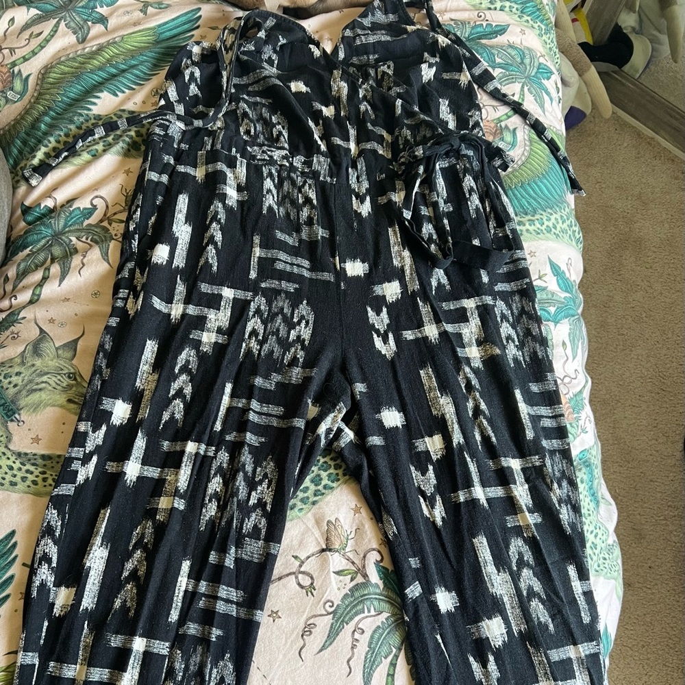 Madewell Black Ikat Jumpsuit - Picture 3 of 3